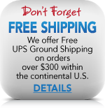 FREE SHIPPING on orders over $300