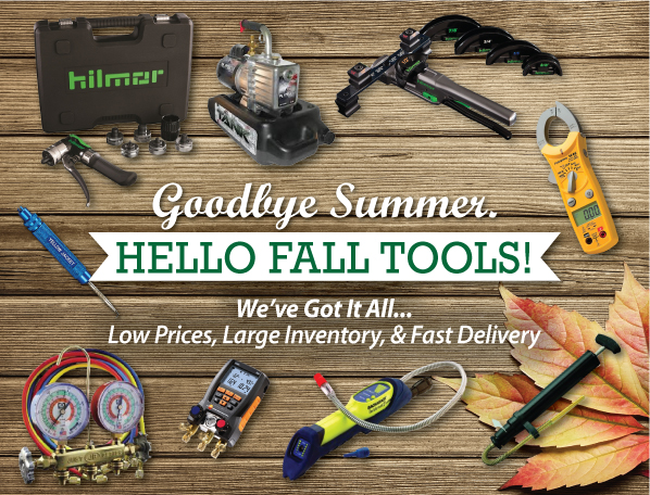 Goodbye Summer - Hello Fall Tools!